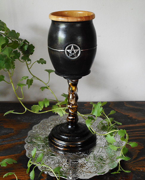 ceremonial goblet, pentacle